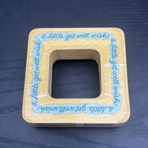 Stampendous Get Well Frame Rubber Stamp Sentiment Card Making Craft‎